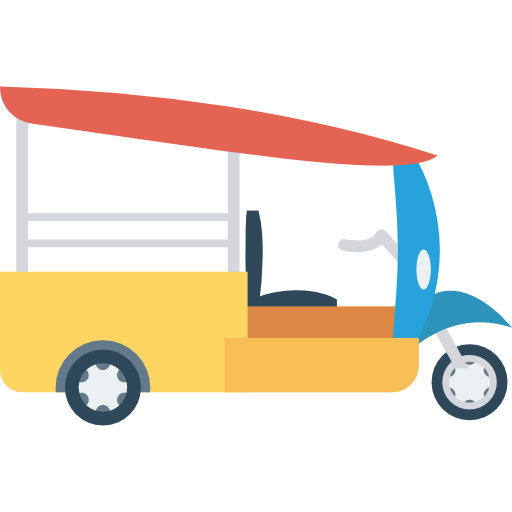 Rickshaw Dinosoft Flat icon