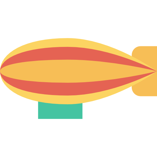 zeppelin Dinosoft Flat icoon