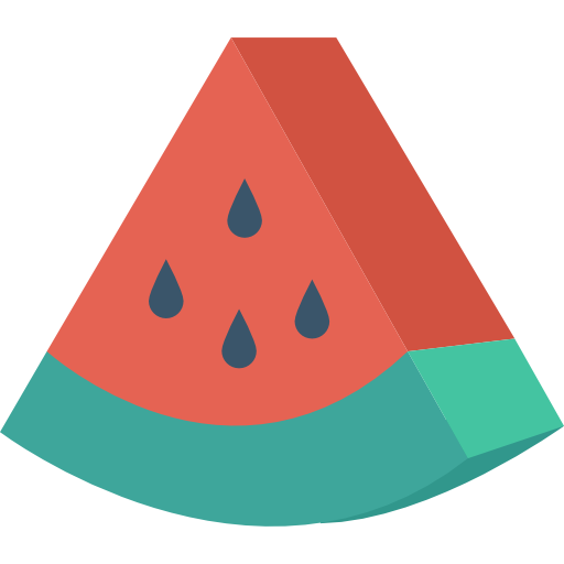 Watermelon Dinosoft Flat icon