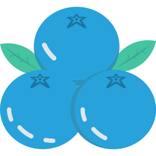 Blueberry Dinosoft Flat icon