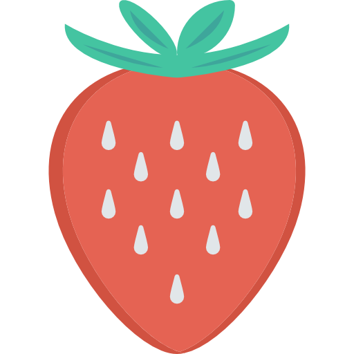 Strawberry Dinosoft Flat icon