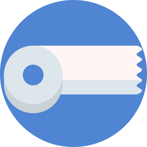 taśma Detailed Flat Circular Flat ikona