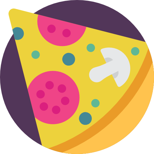 pizza Detailed Flat Circular Flat Ícone