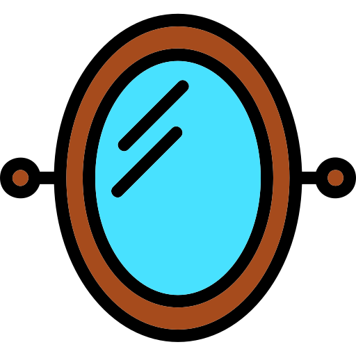 schminkspiegel Generic Outline Color icon