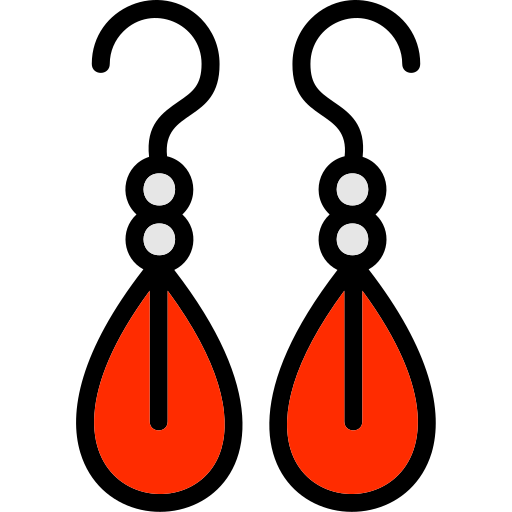 Earring Generic Outline Color icon