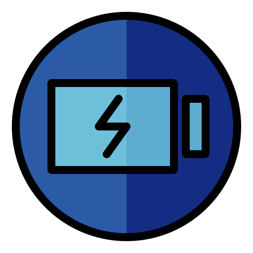 bateria cargando Generic Outline Color icono