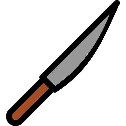 cuchillo Generic Outline Color icono