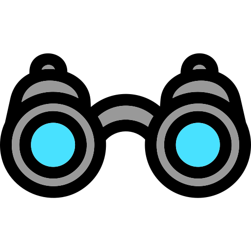 Binoculars Generic Outline Color icon