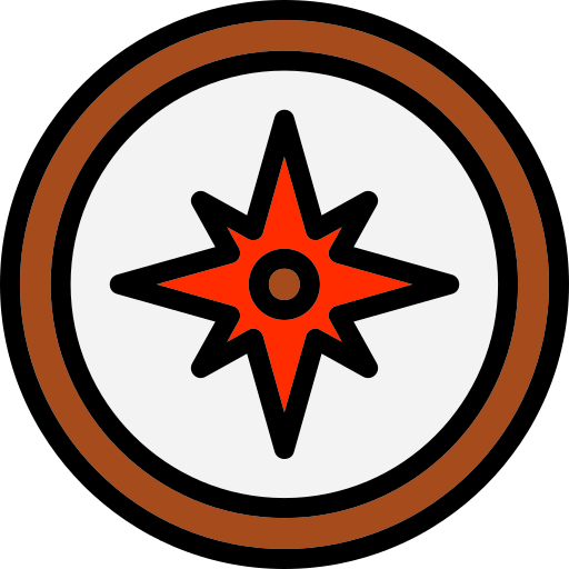 Compass Generic Outline Color icon