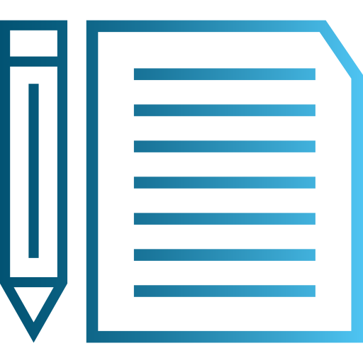 Pen and paper Generic Gradient icon