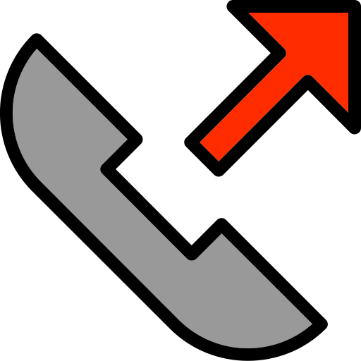 Outgoing call Generic Outline Color icon