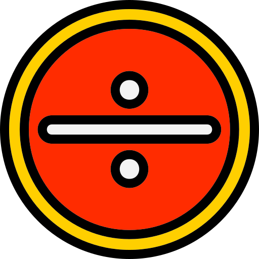 나누기 Generic Outline Color icon