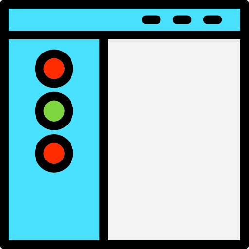 サイドバー Generic Outline Color icon