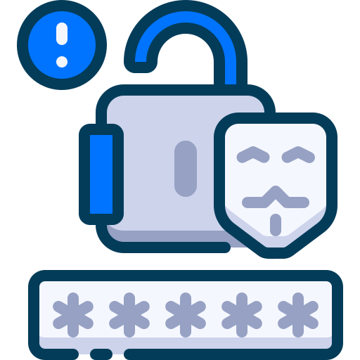 パスワード Generic Blue icon