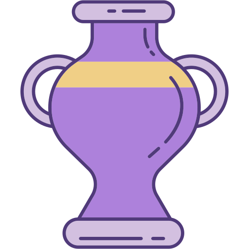 vase Generic Thin Outline Color Icône