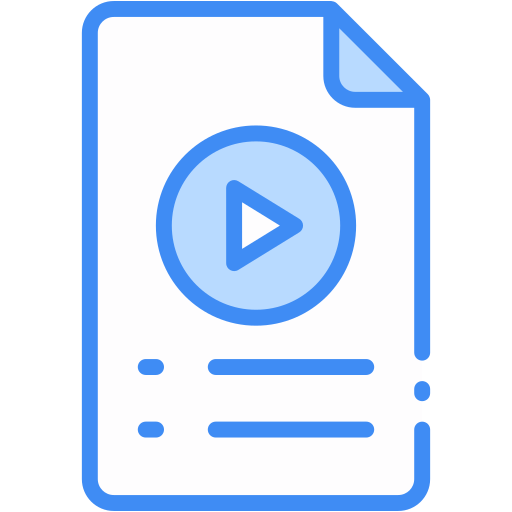 contenido de vídeo Generic Blue icono