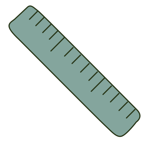 Ruler Generic Thin Outline Color icon