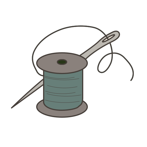 Thread Generic Thin Outline Color icon