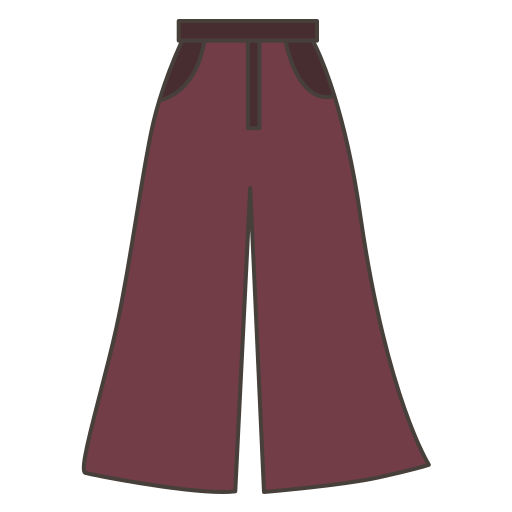 Pants Generic Thin Outline Color icon