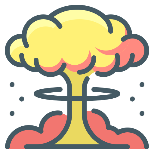 explosion nucléaire Generic Outline Color Icône