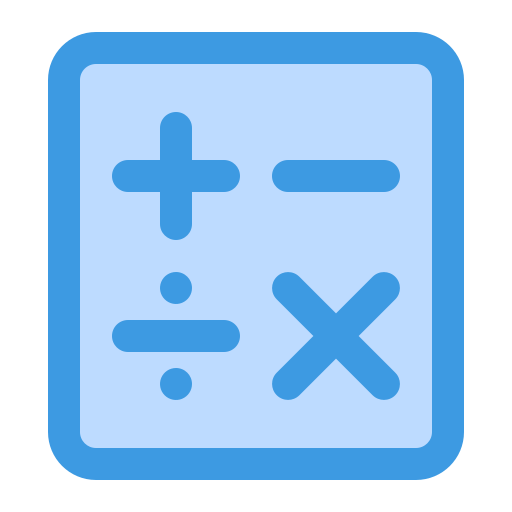 Calculator Generic Blue icon