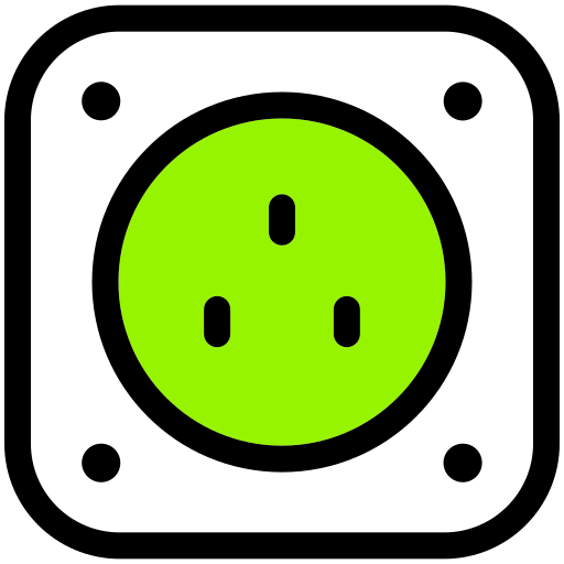 gniazdo elektryczne Generic Outline Color ikona