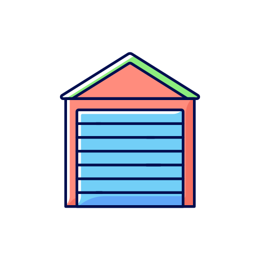 garage Generic Thin Outline Color Icône