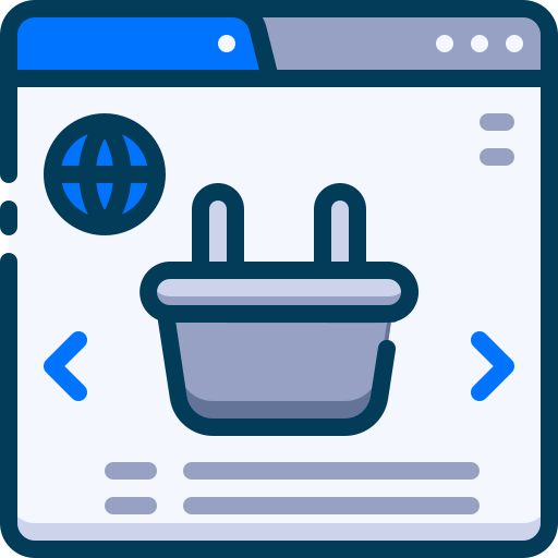 online einkaufen Generic Blue icon