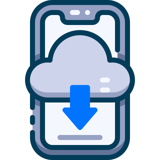 applicazione cloud Generic Blue icona