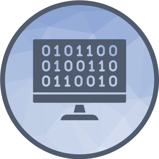 código binario Generic Circular icono