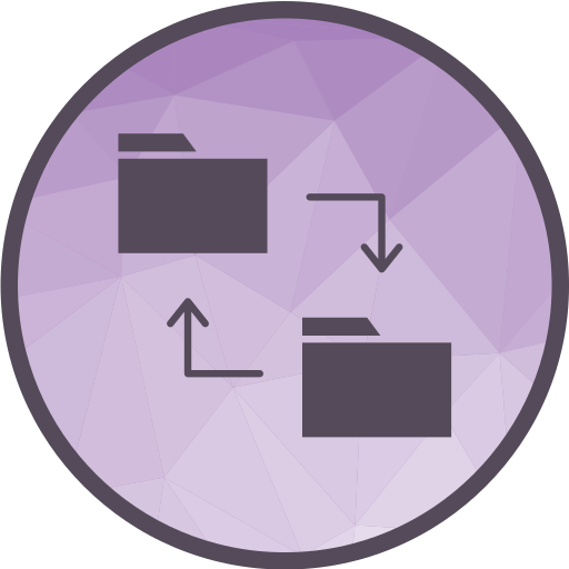 trasferimento dati Generic Circular icona