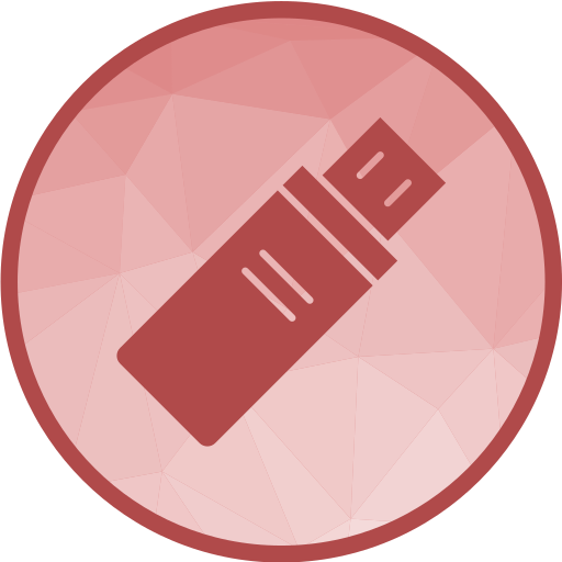 usb-stick Generic Circular icoon