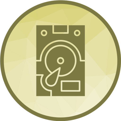 disco rigido Generic Circular icona
