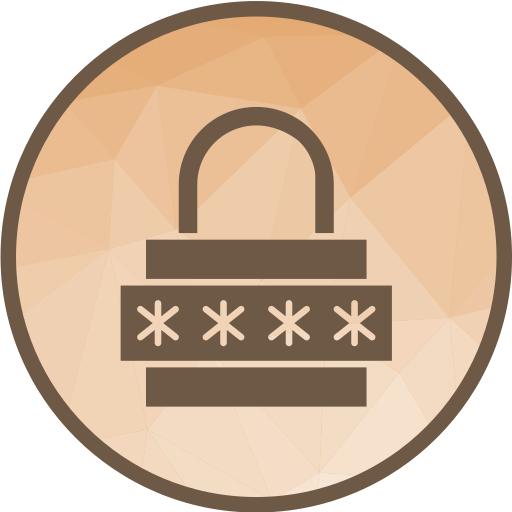 wachtwoord Generic Circular icoon