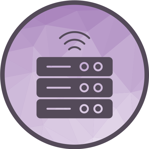 Wireless database Generic Circular icon
