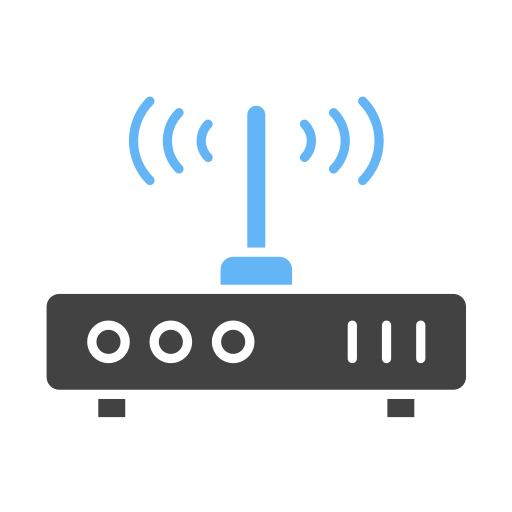Wifi router Generic Blue icon