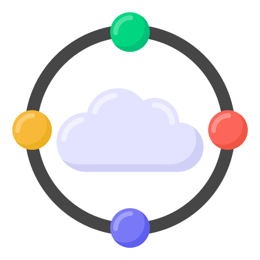 cloud computing Generic Flat Icône