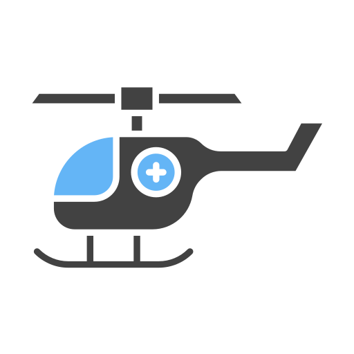 helicóptero Generic Blue icono