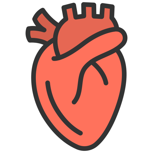 cuore Generic Outline Color icona