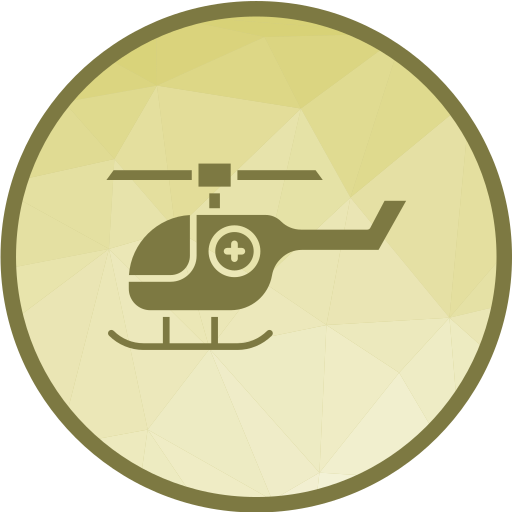 hélicoptère Generic Circular Icône