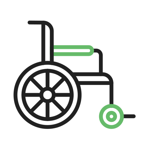 Инвалидная коляска Generic Outline Color иконка