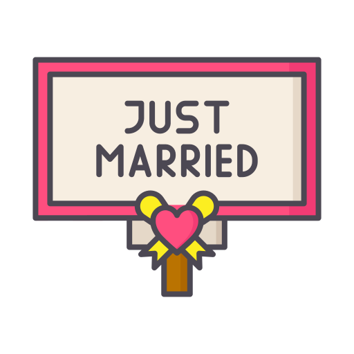 Just married Generic Outline Color icon