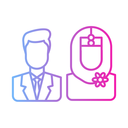 Wedding couple Generic Gradient icon