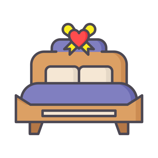 寝室 Generic Outline Color icon