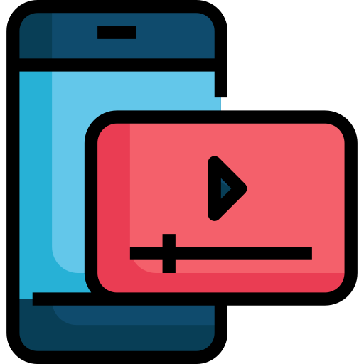 videoplayer Generic Outline Color icon