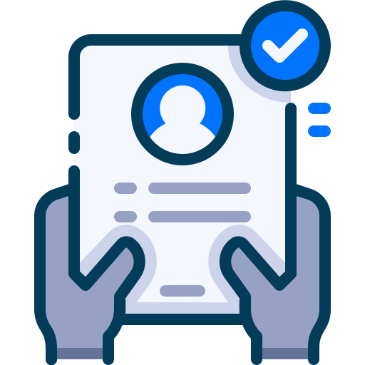 Resume Generic Blue icon
