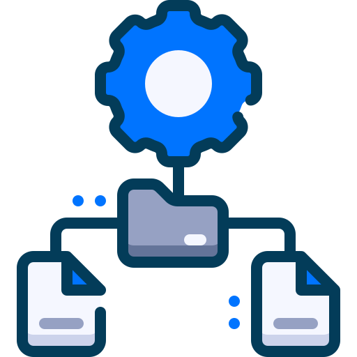 File organizing Generic Blue icon