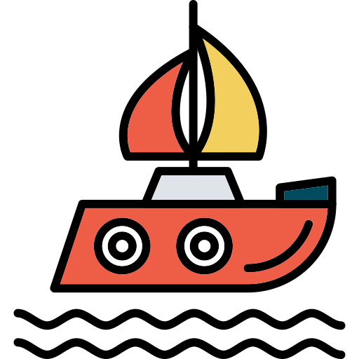 Sailing boat Generic Outline Color icon