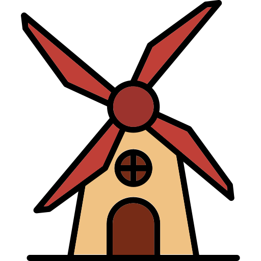 mühle Generic Outline Color icon