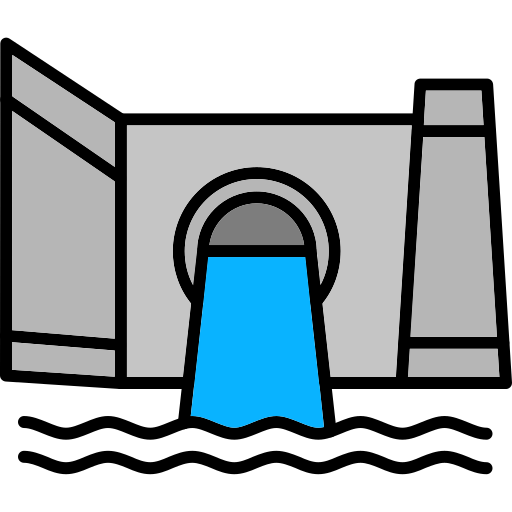 댐 Generic Outline Color icon